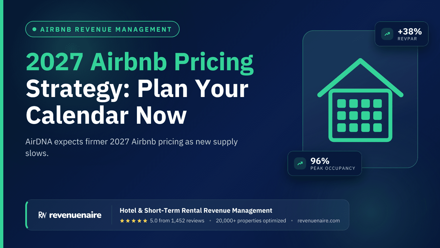 2027 Airbnb Pricing Strategy: Plan Your Calendar Now