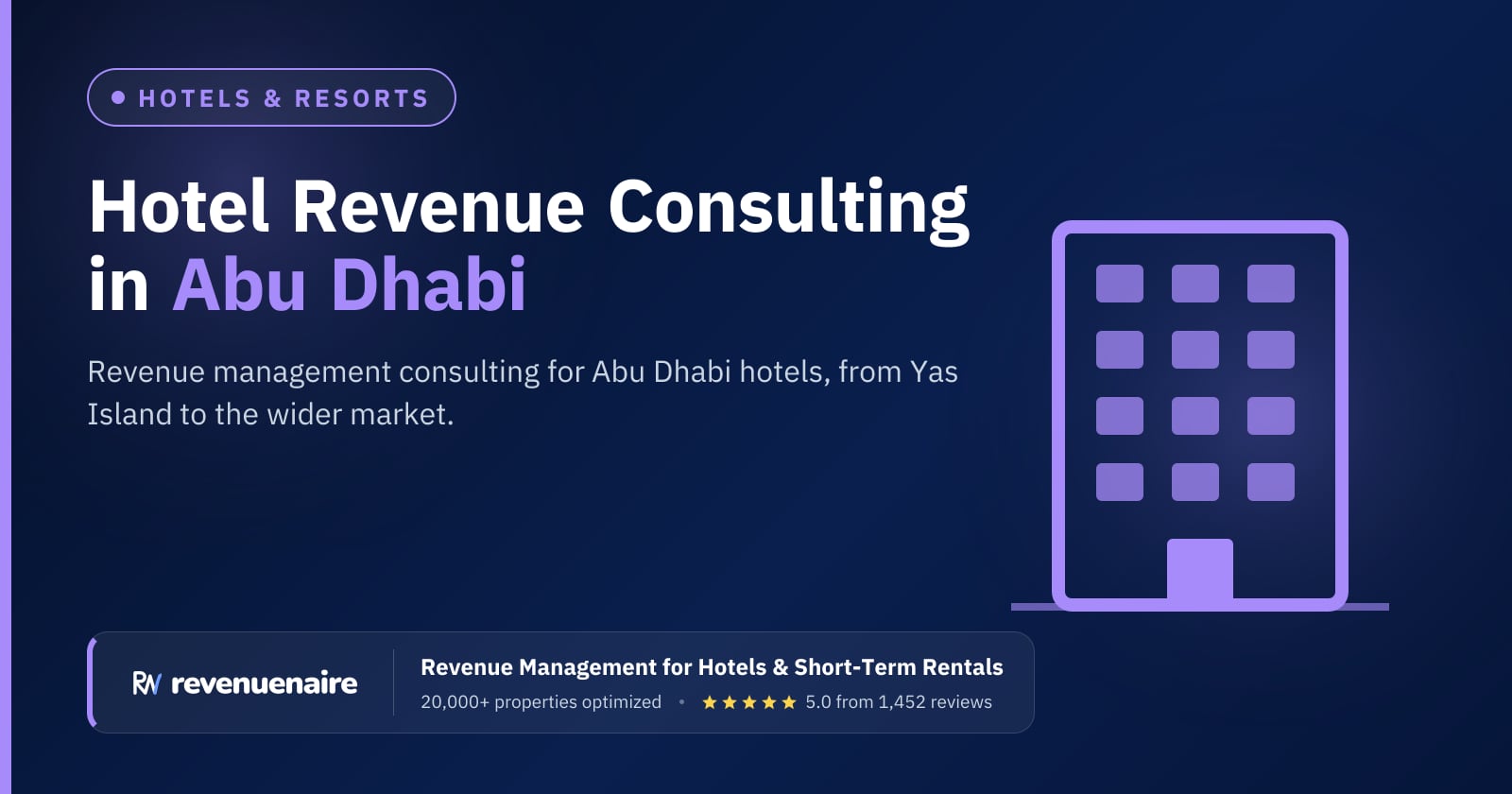 Hotel Revenue Management Consulting in Abu Dhabi, United Arab Emirates