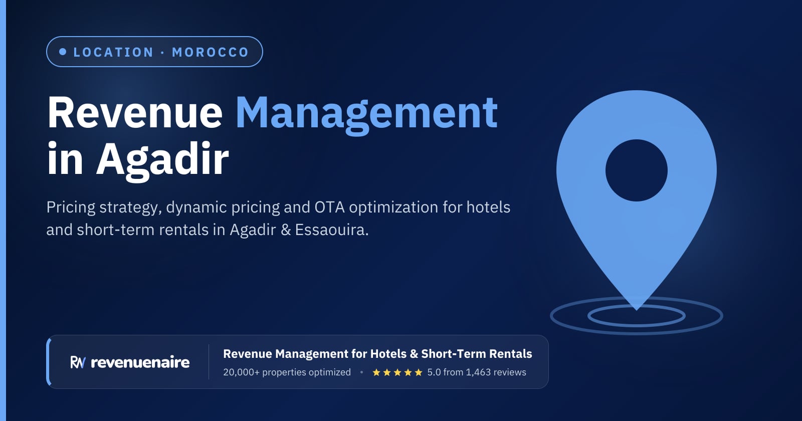 Revenue management in Agadir & Essaouira, Morocco