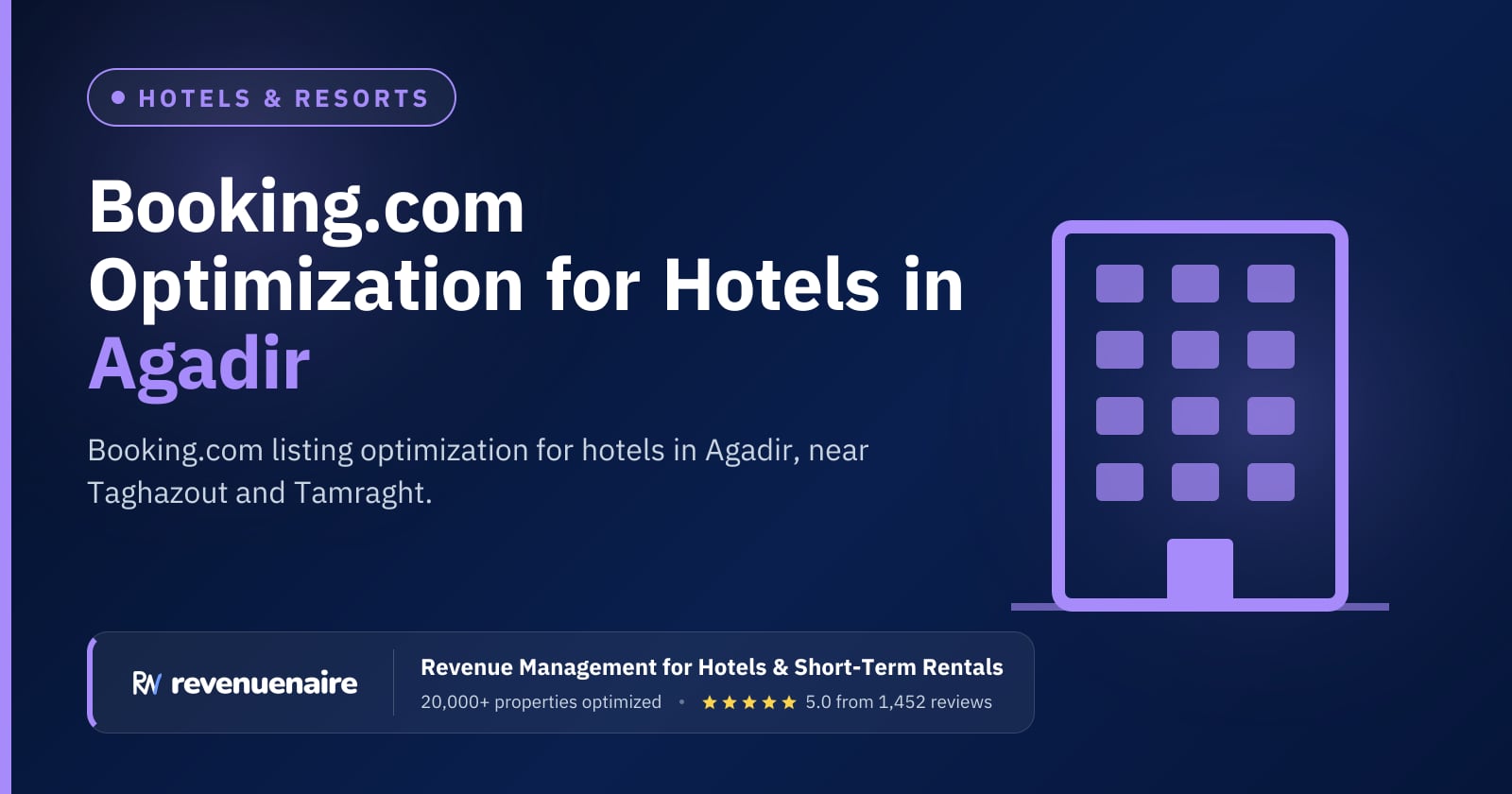 Booking.com Optimization for Hotels in Agadir & Essaouira, Morocco