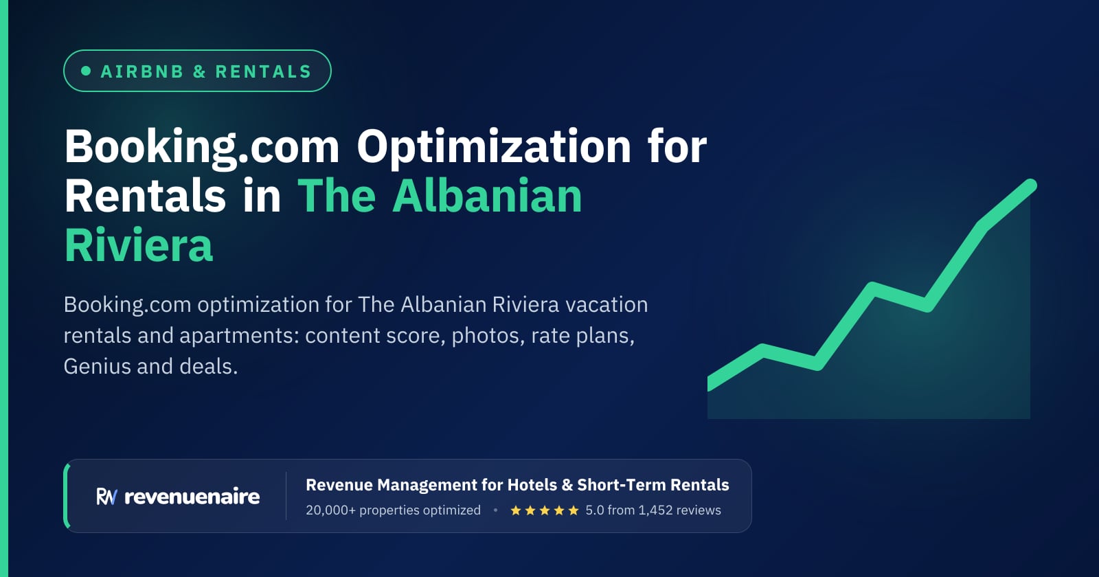 Booking.com Optimization for Rentals in The Albanian Riviera & Tirana, Albania
