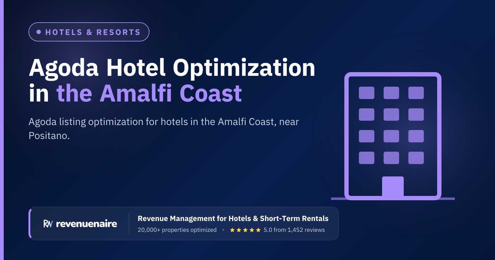 Agoda Optimization for Hotels in Naples & Amalfi Coast, Italy