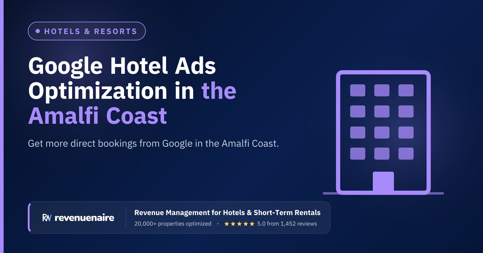 Google Hotel Ads Optimization in Naples & Amalfi Coast, Italy