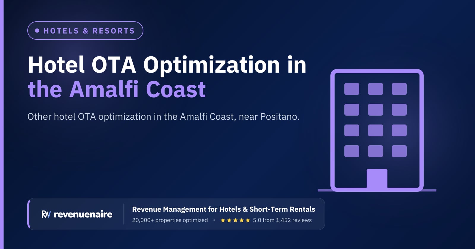 Other Hotel OTA Optimization in Naples & Amalfi Coast, Italy