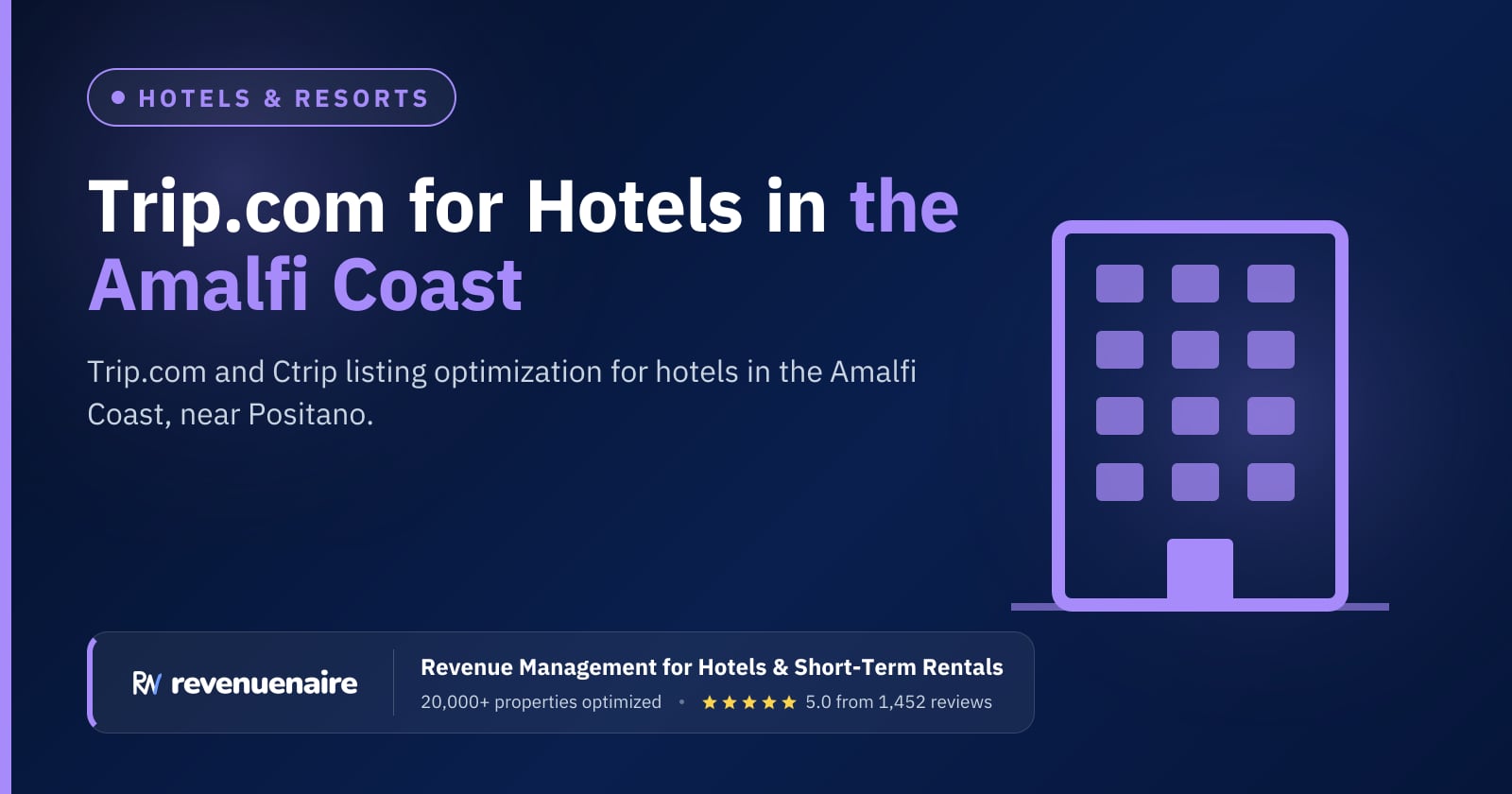 Trip.com Optimization for Hotels in Naples & Amalfi Coast, Italy