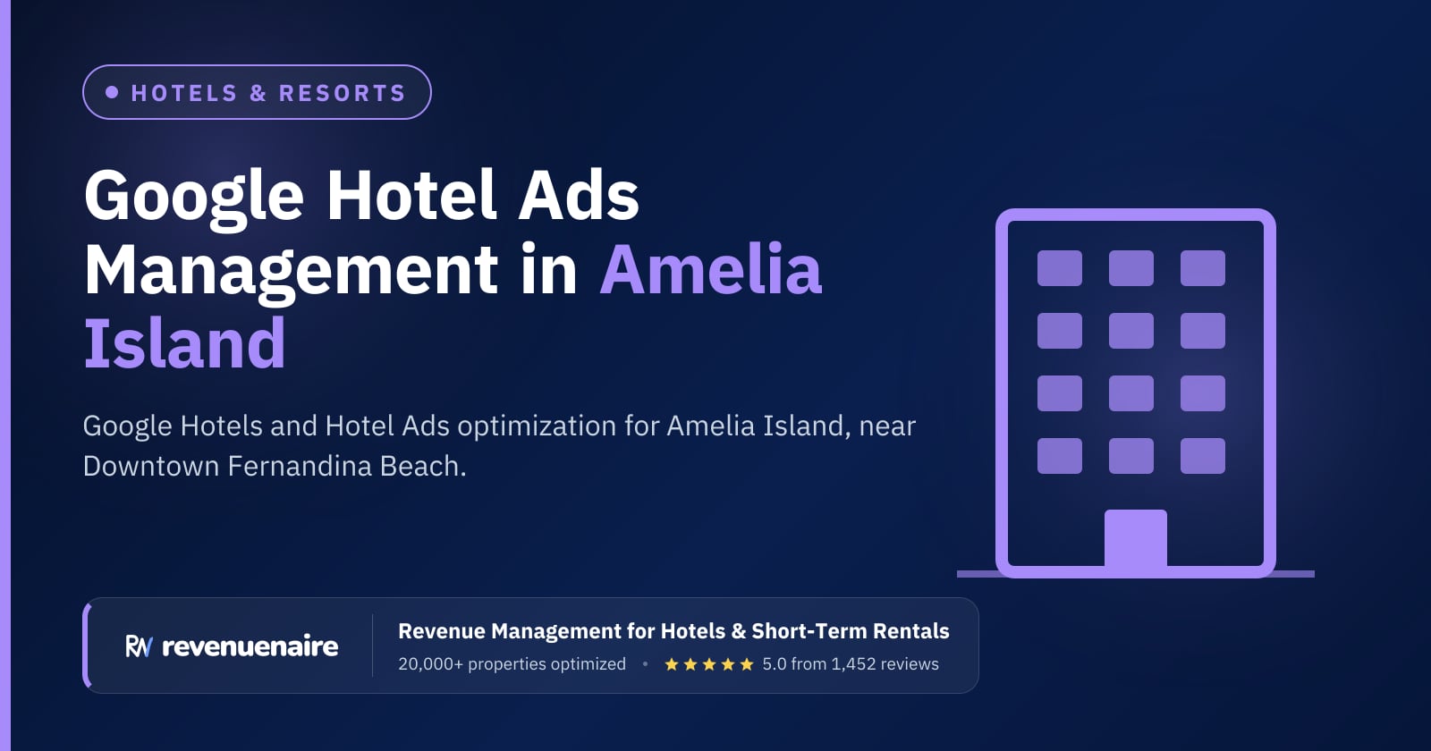 Google Hotel Ads Optimization in Amelia Island, United States
