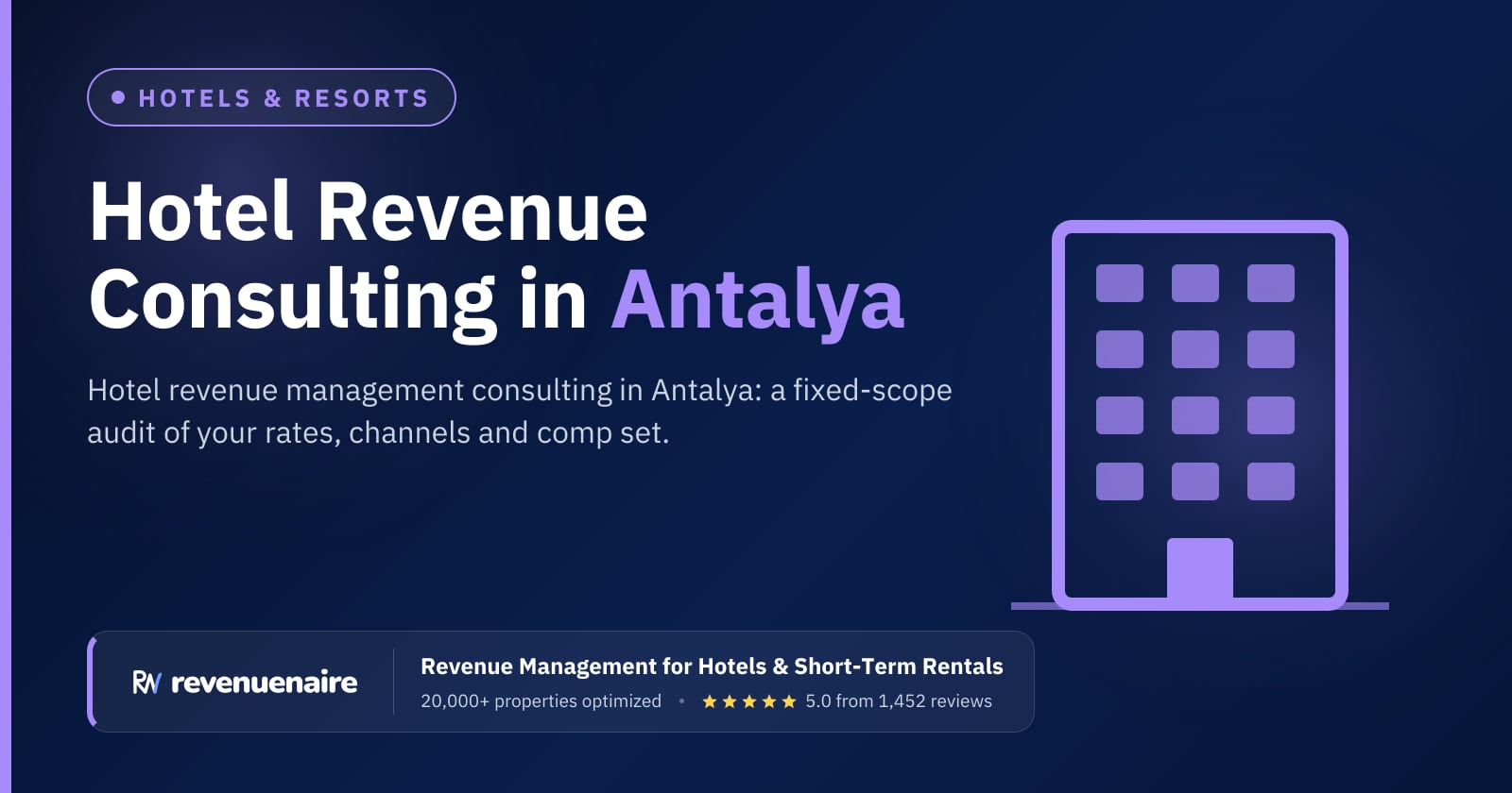 Hotel Revenue Management Consulting in Antalya & the Turkish Riviera, Türkiye