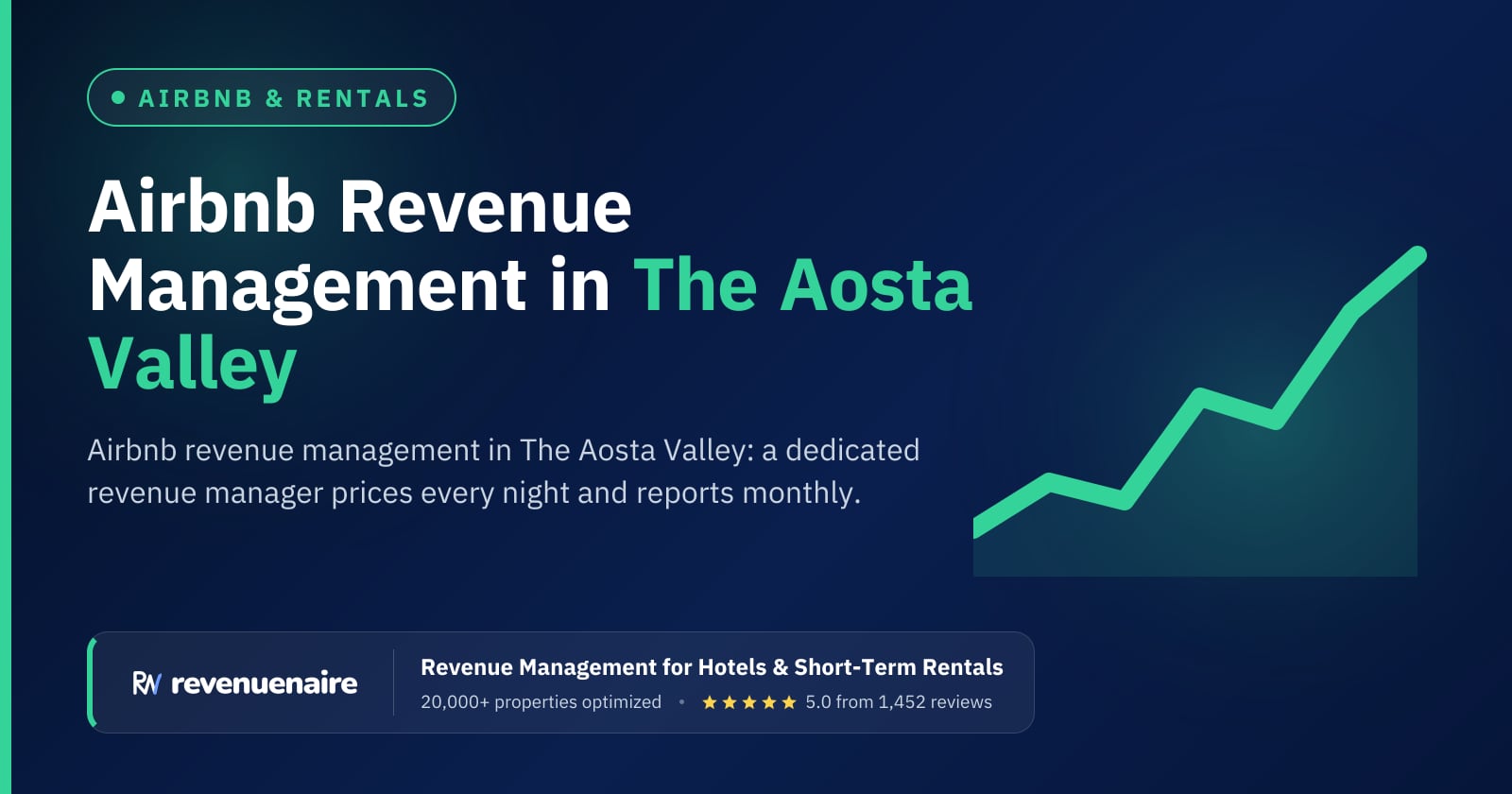 Airbnb Revenue Management in The Aosta Valley & the Italian Alps, Italy