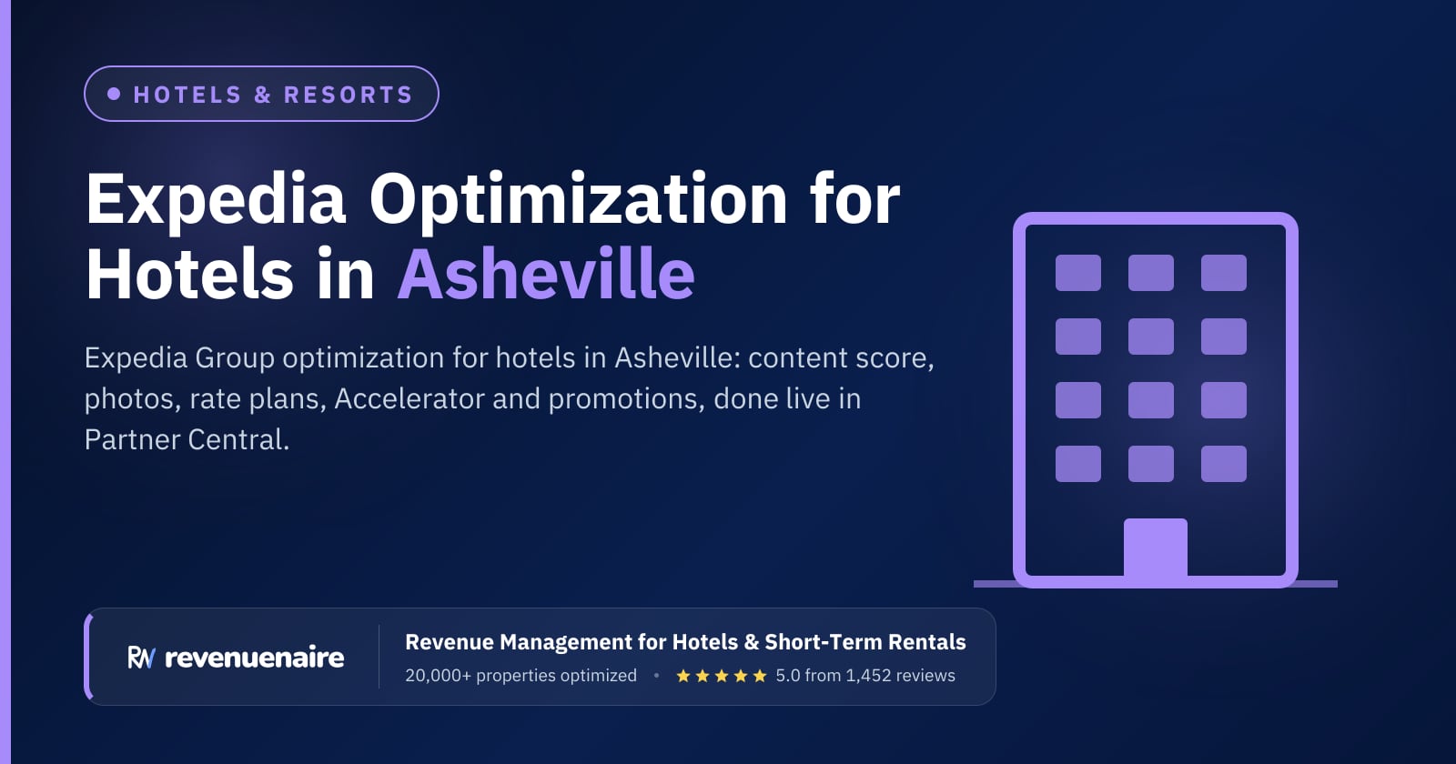Expedia Optimization for Hotels in Asheville & Blue Ridge, United States