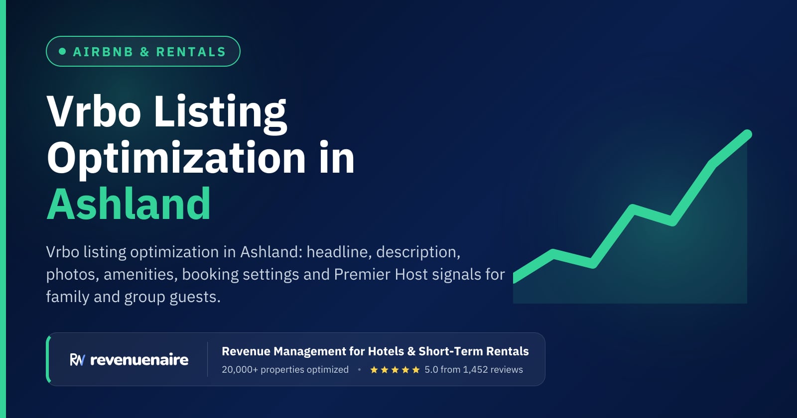 Vrbo Listing Optimization in Ashland & Southern Oregon, United States