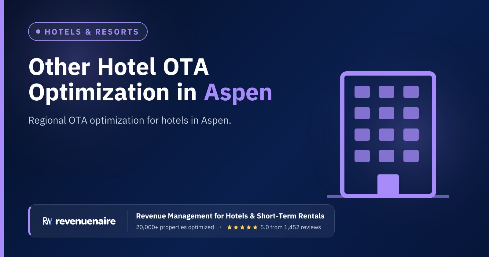 Other Hotel OTA Optimization in Aspen & Vail, United States