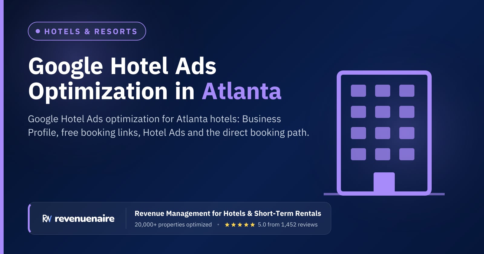 Google Hotel Ads Optimization in Atlanta, United States