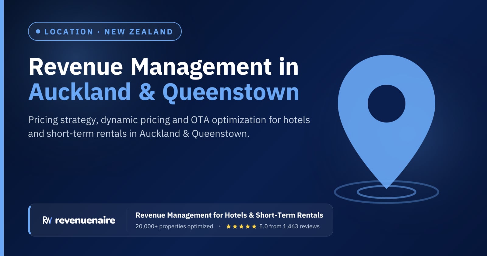 Revenue management in Auckland & Queenstown, New Zealand