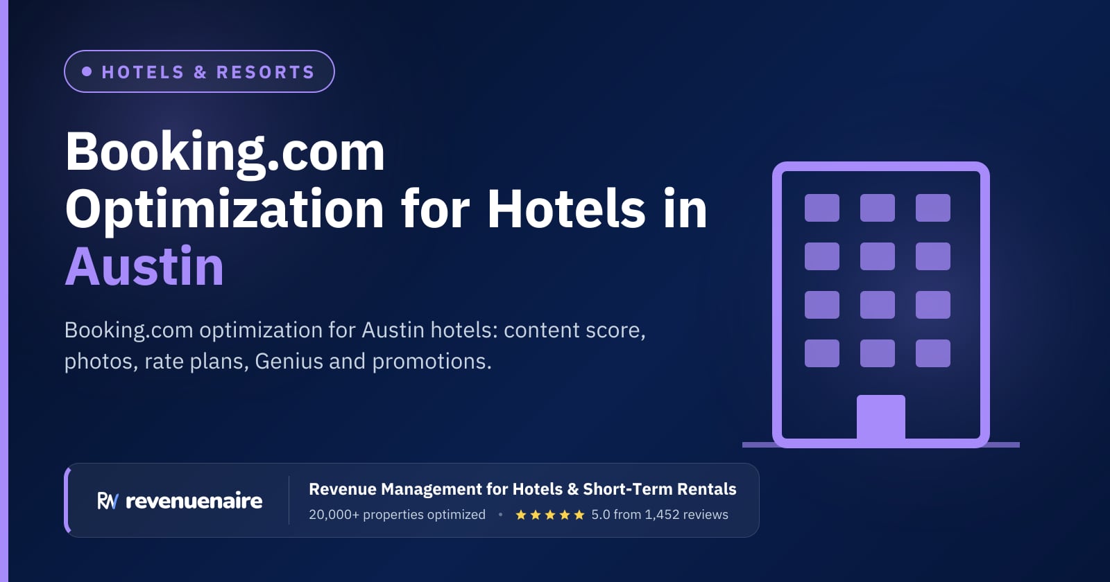 Booking.com Optimization for Hotels in Austin, United States