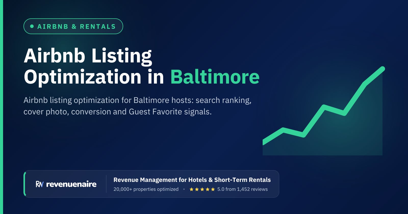 Airbnb Listing Optimization in Baltimore & Annapolis, United States