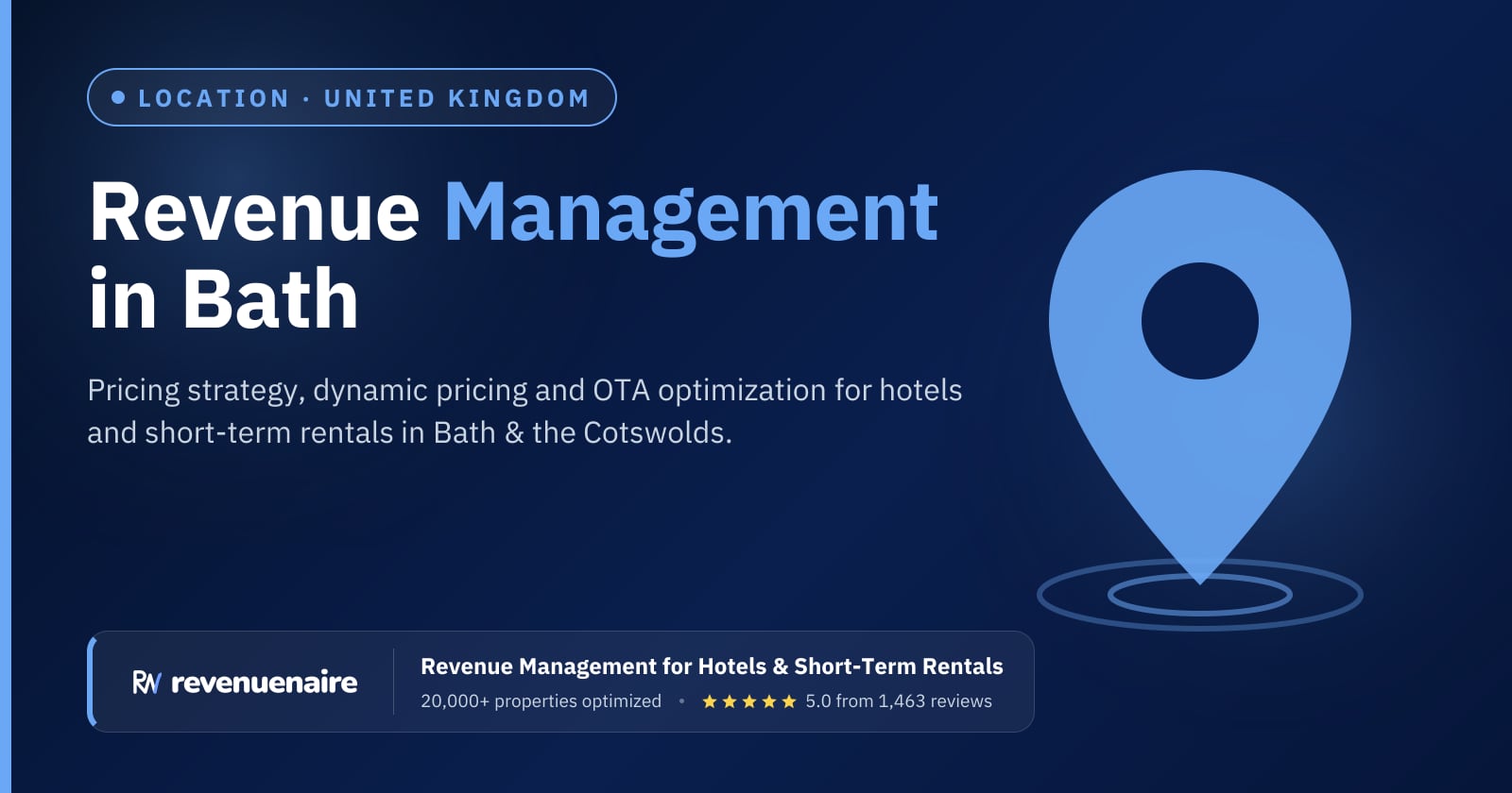 Revenue management in Bath & the Cotswolds, United Kingdom