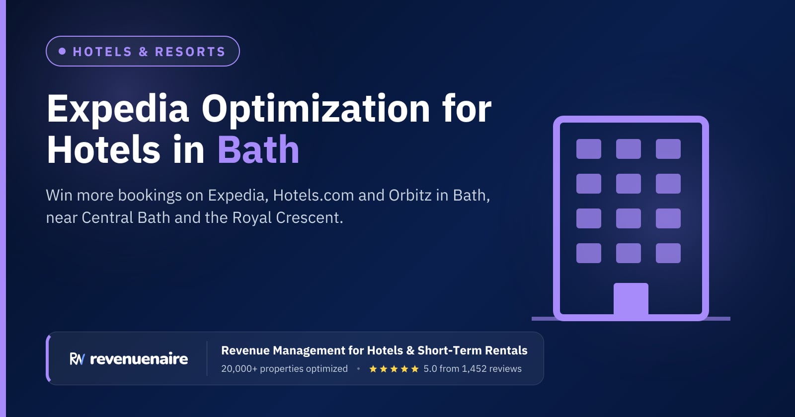 Expedia Optimization for Hotels in Bath & the Cotswolds, United Kingdom