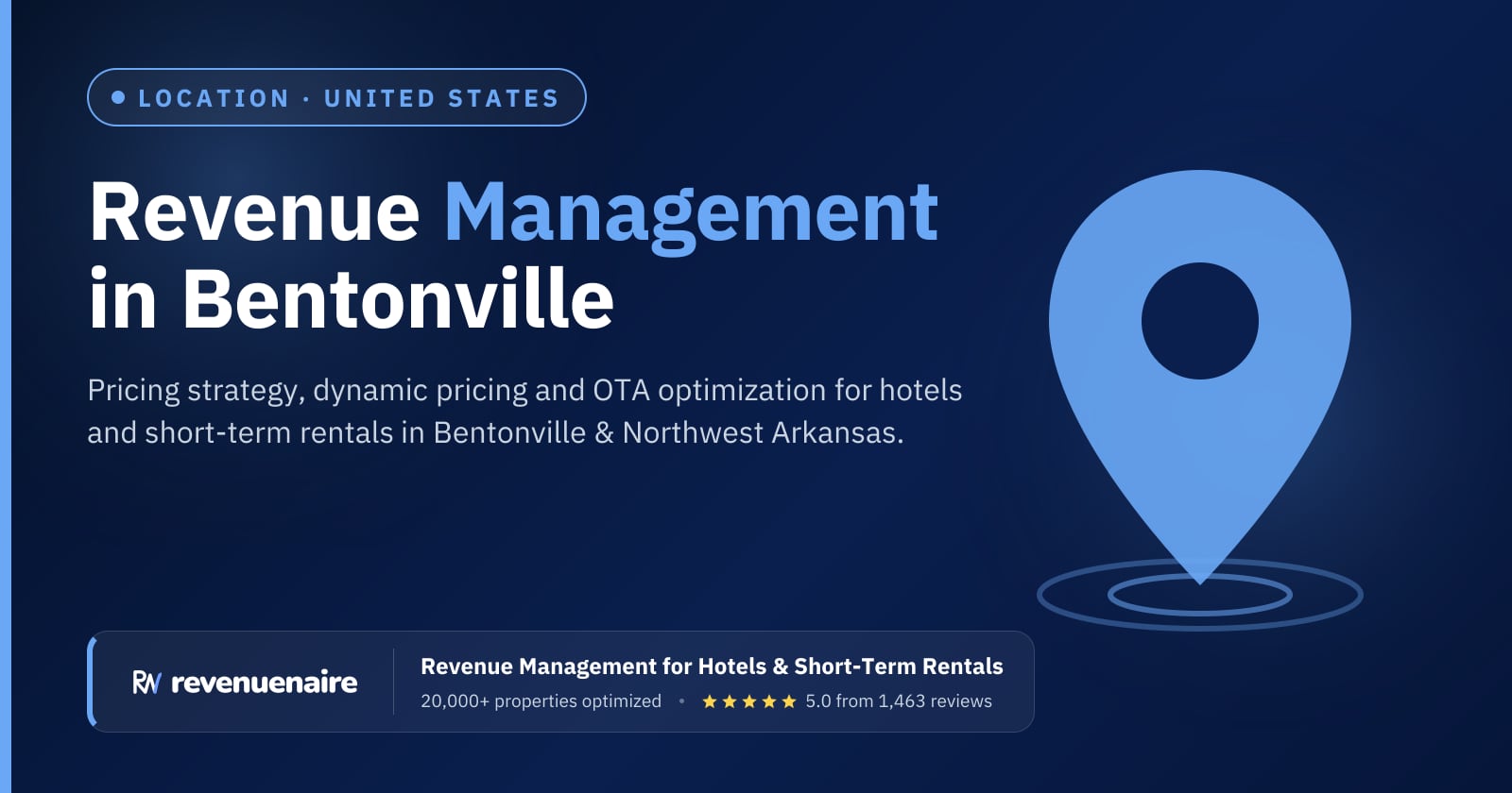 Revenue management in Bentonville & Northwest Arkansas, United States