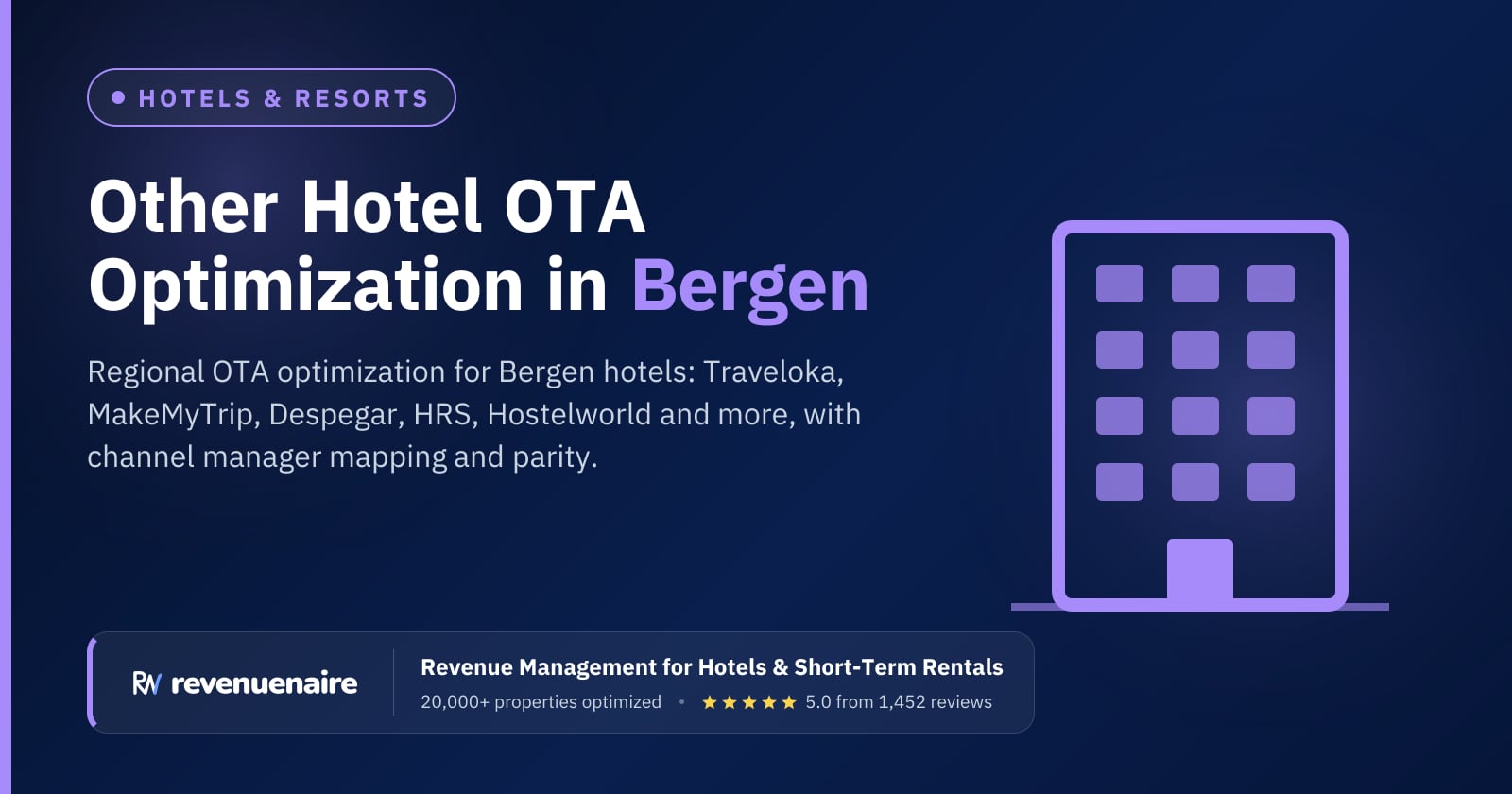 Other Hotel OTA Optimization in Bergen & the Norwegian Fjords, Norway