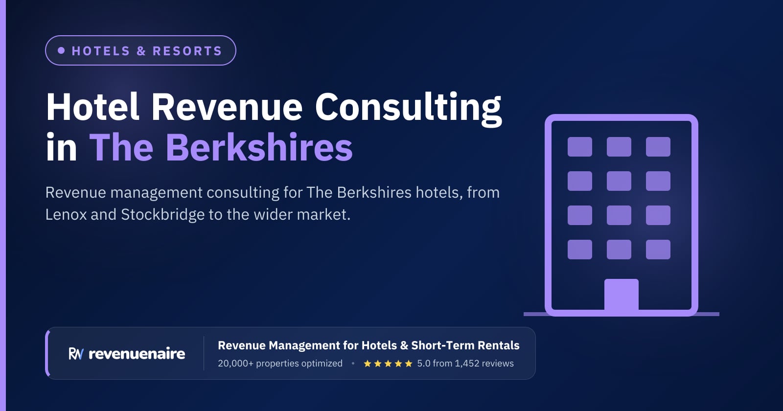 Hotel Revenue Management Consulting in The Berkshires, United States