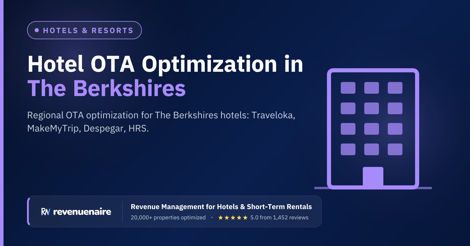 Other Hotel OTA Optimization in The Berkshires, United States