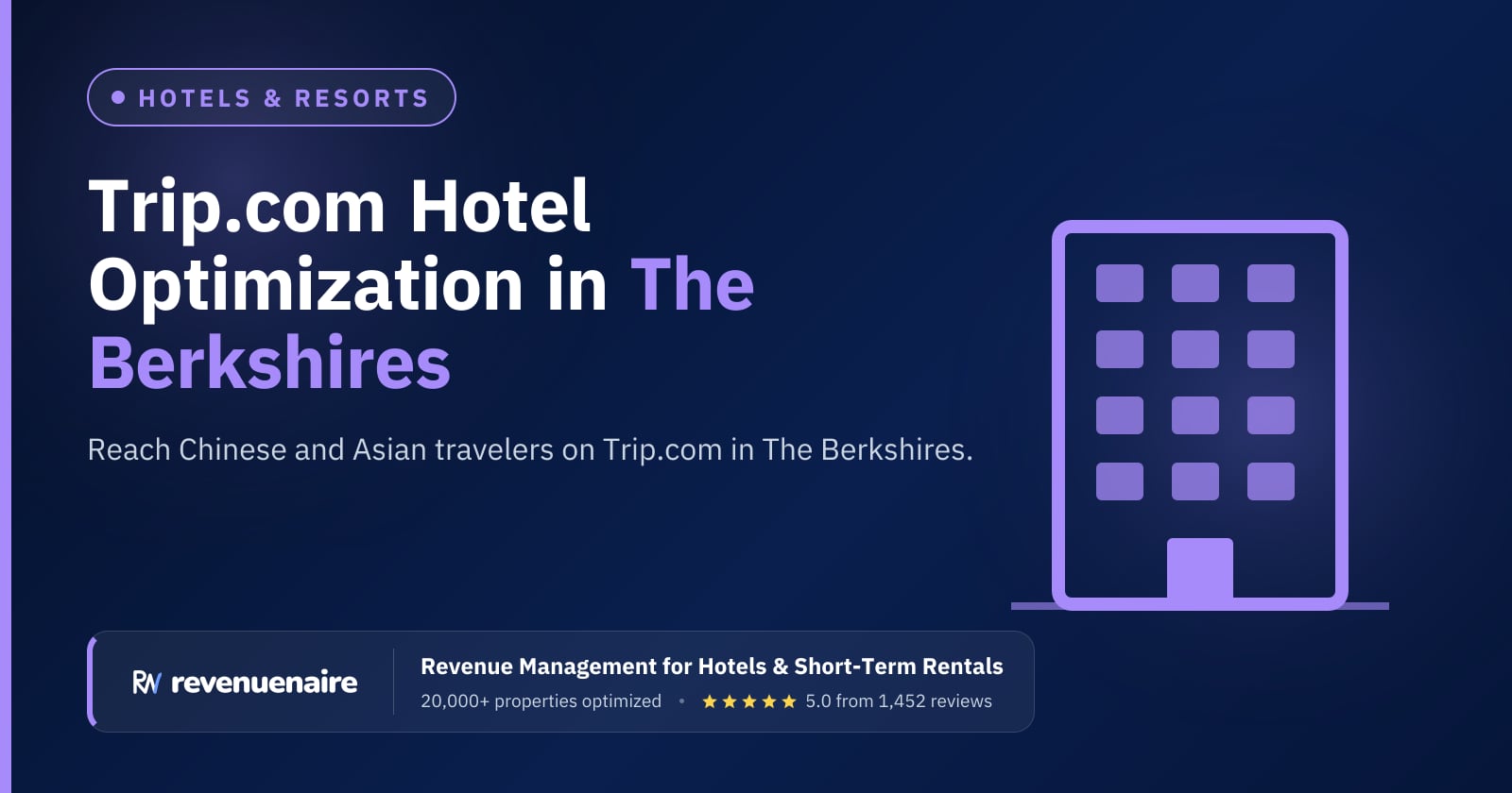 Trip.com Optimization for Hotels in The Berkshires, United States