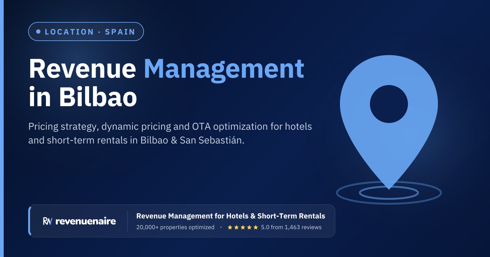 Revenue management in Bilbao & San Sebastián, Spain
