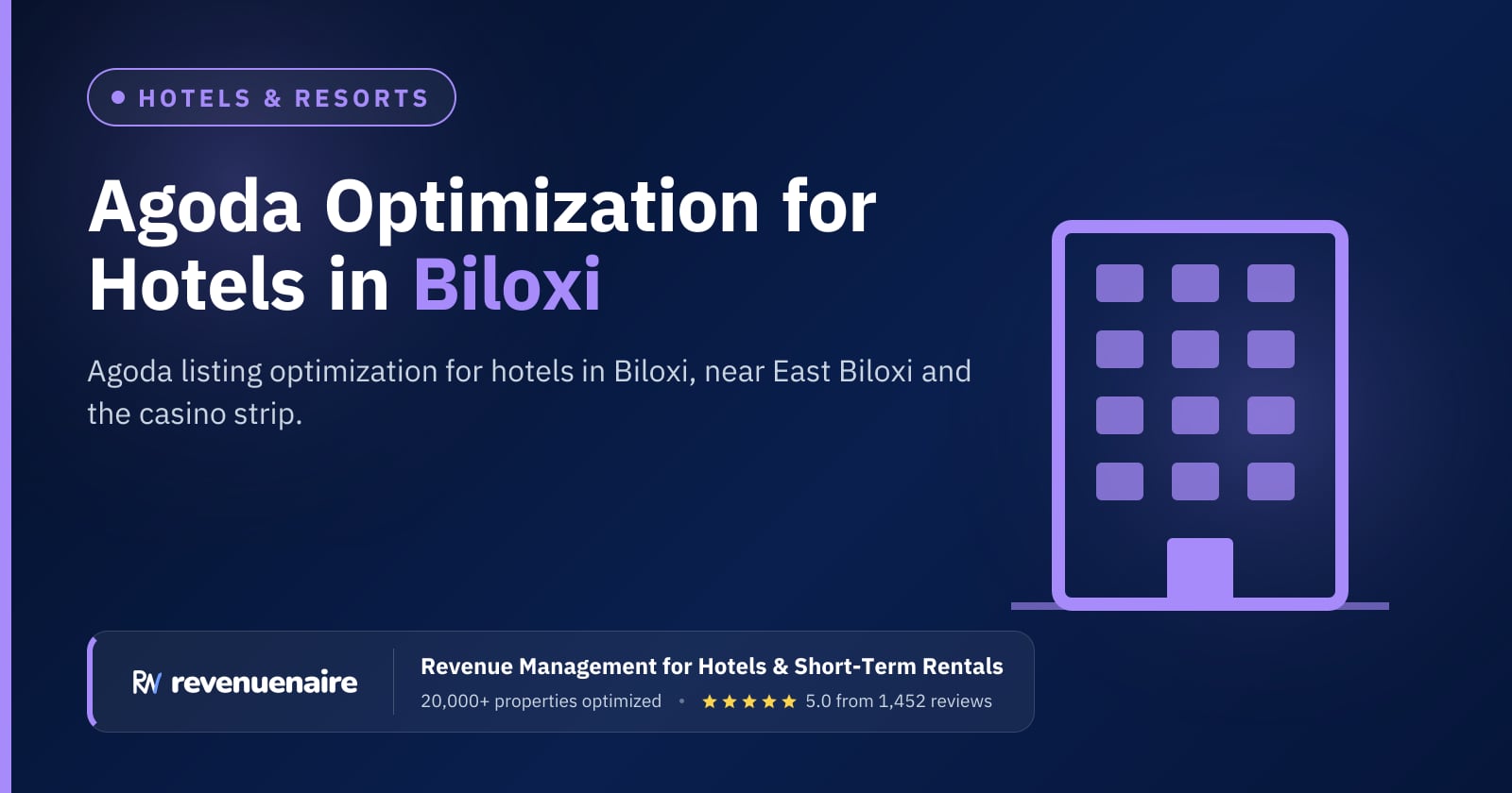 Agoda Optimization for Hotels in Biloxi & the Mississippi Gulf Coast, United States