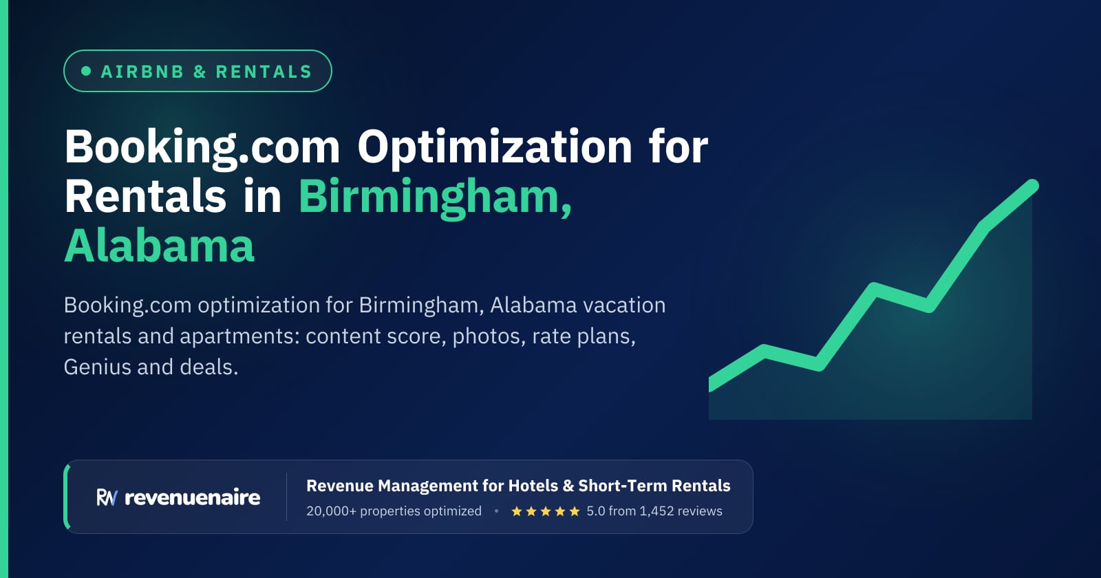 Booking.com Optimization for Rentals in Birmingham, United States
