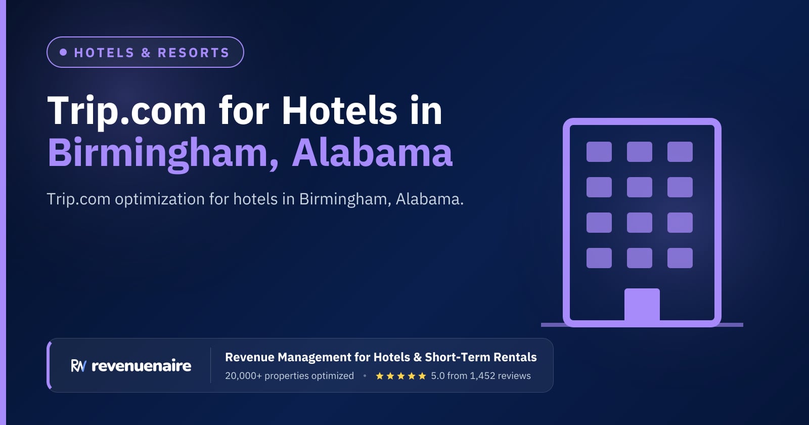 Trip.com Optimization for Hotels in Birmingham, United States