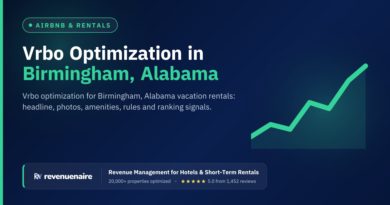 Vrbo Listing Optimization in Birmingham, United States