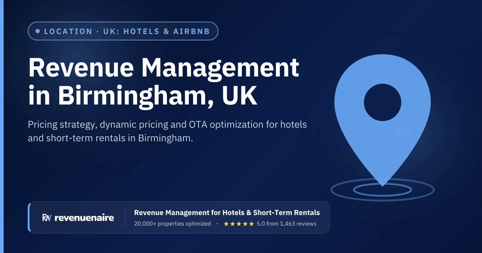 Revenue management in Birmingham, United Kingdom
