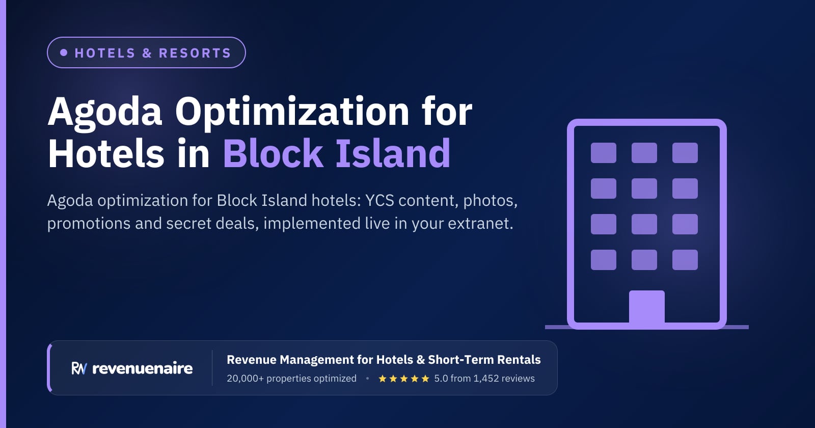 Agoda Optimization for Hotels in Block Island, United States