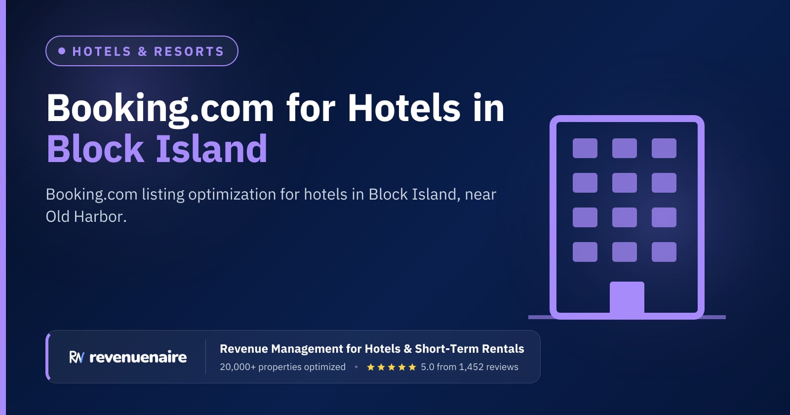 Booking.com Optimization for Hotels in Block Island, United States