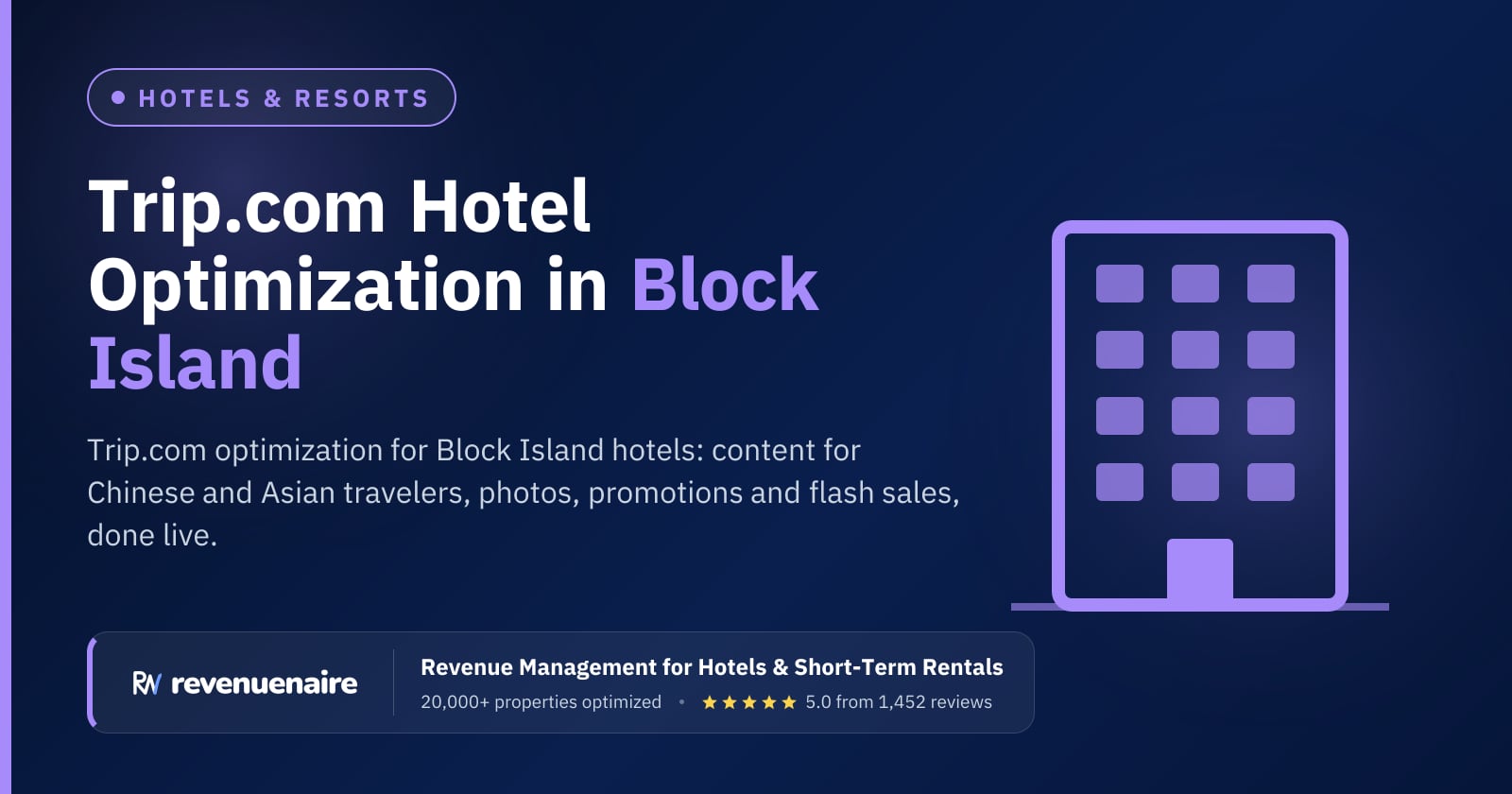 Trip.com Optimization for Hotels in Block Island, United States