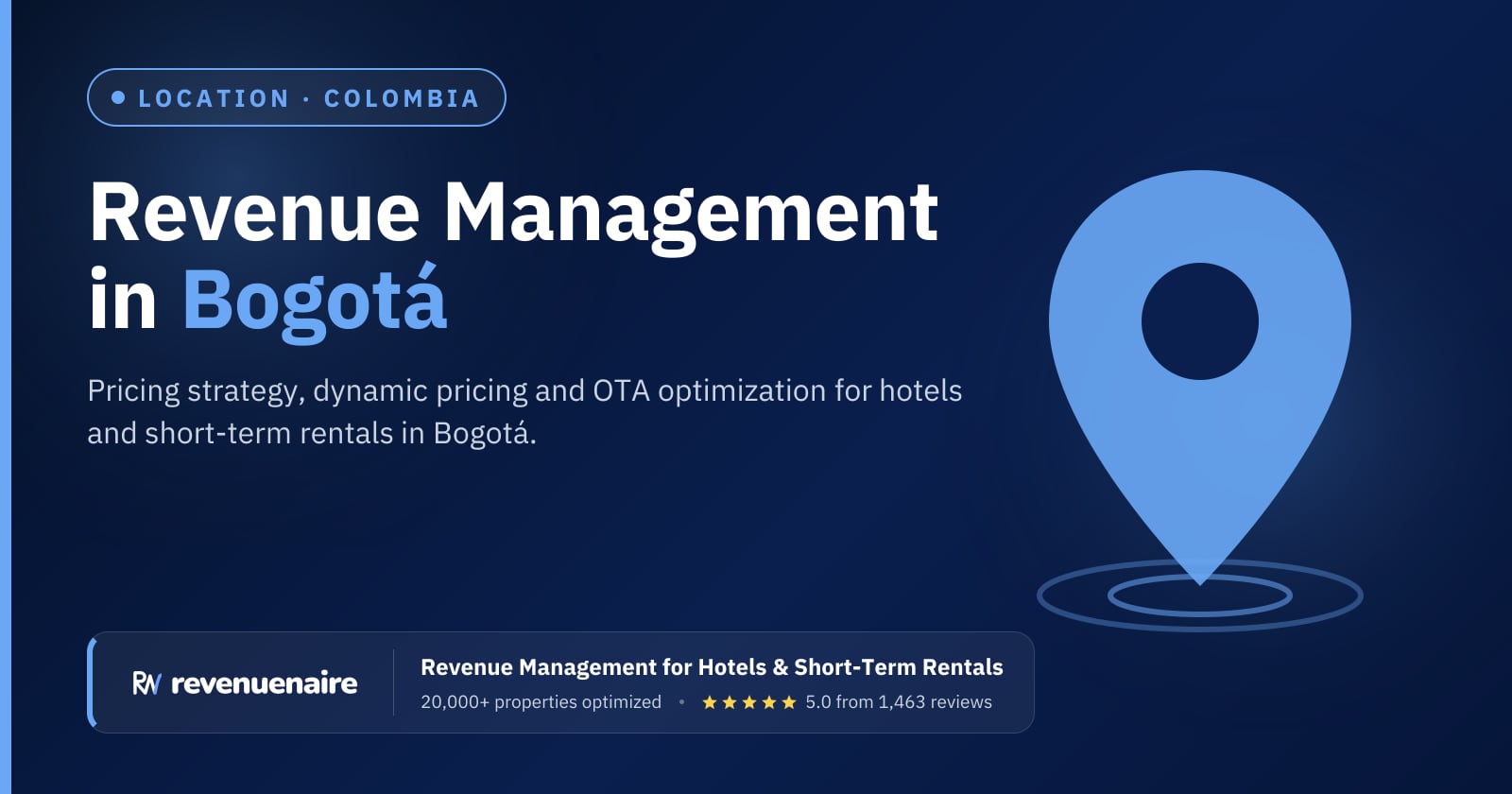 Revenue management in Bogotá, Colombia