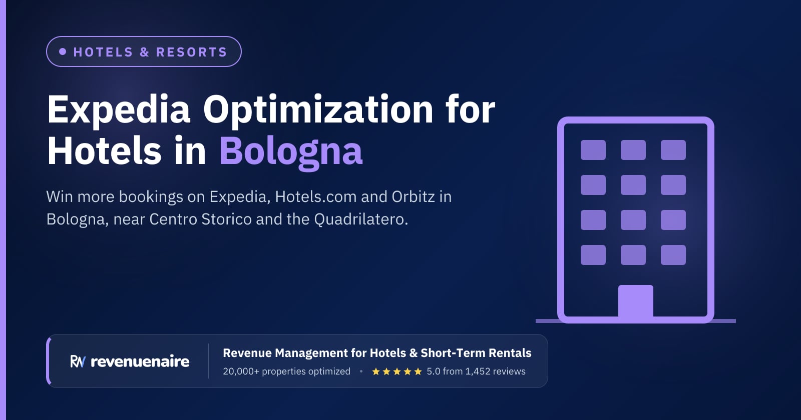 Expedia Optimization for Hotels in Bologna, Italy