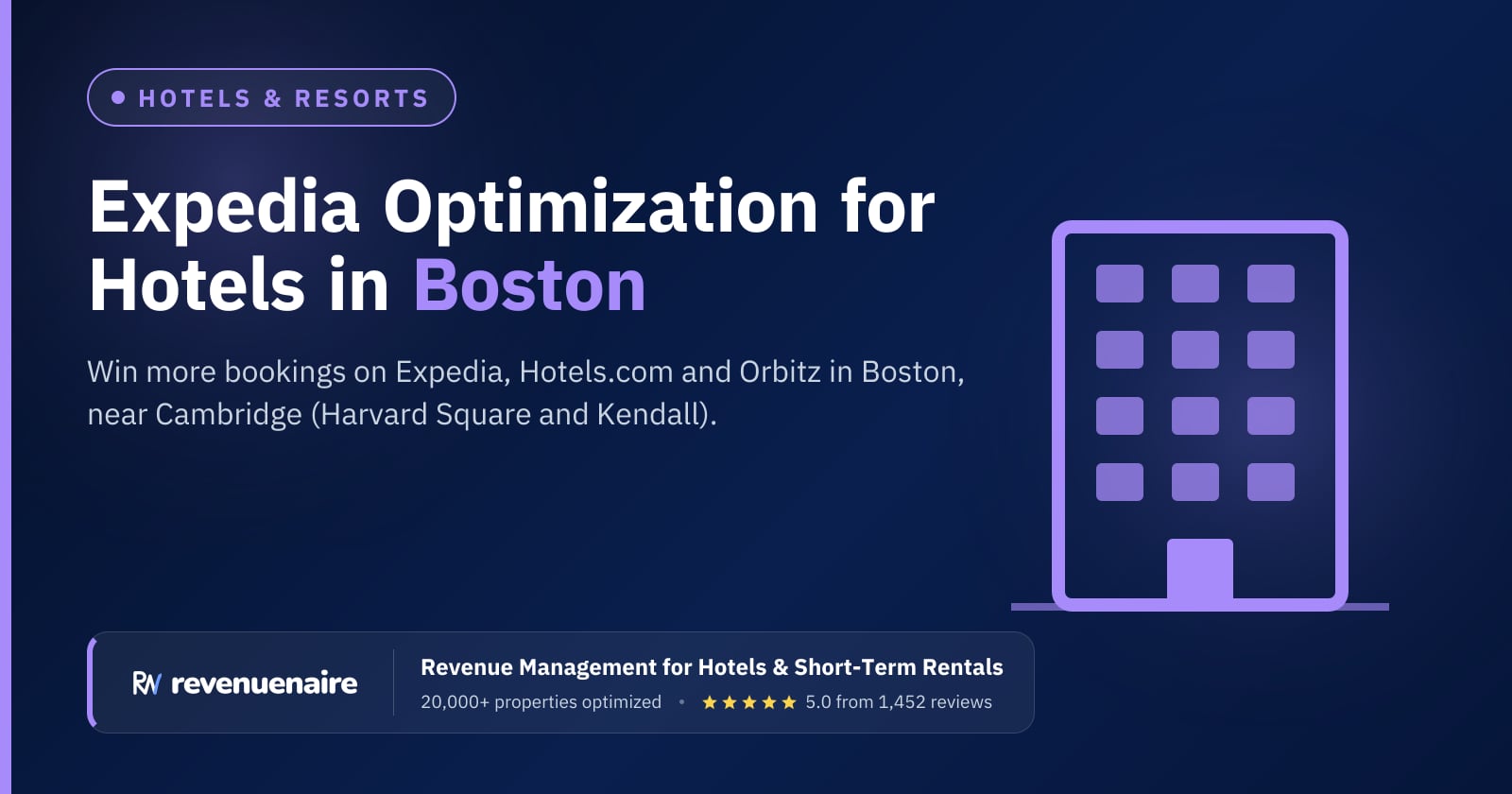 Expedia Optimization for Hotels in Boston, United States