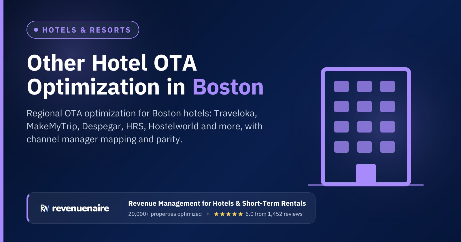 Other Hotel OTA Optimization in Boston, United States