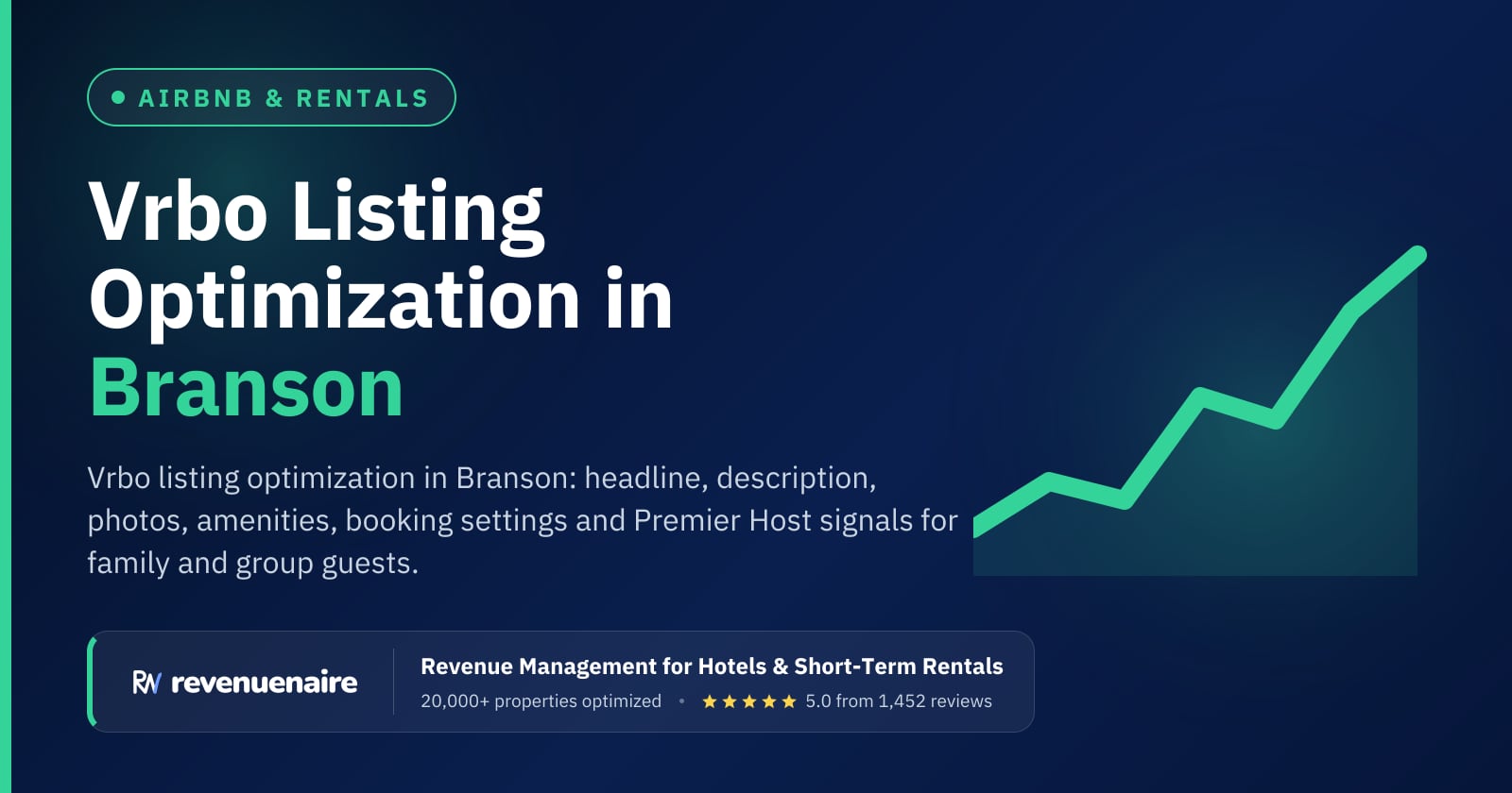 Vrbo Listing Optimization in Branson, United States
