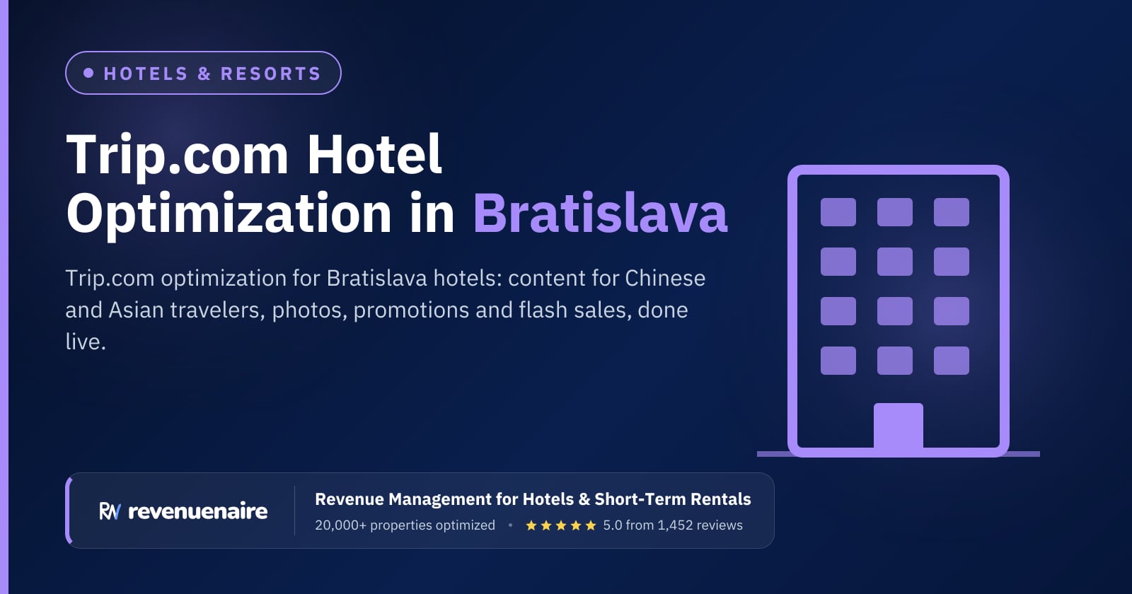 Trip.com Optimization for Hotels in Bratislava, Slovakia