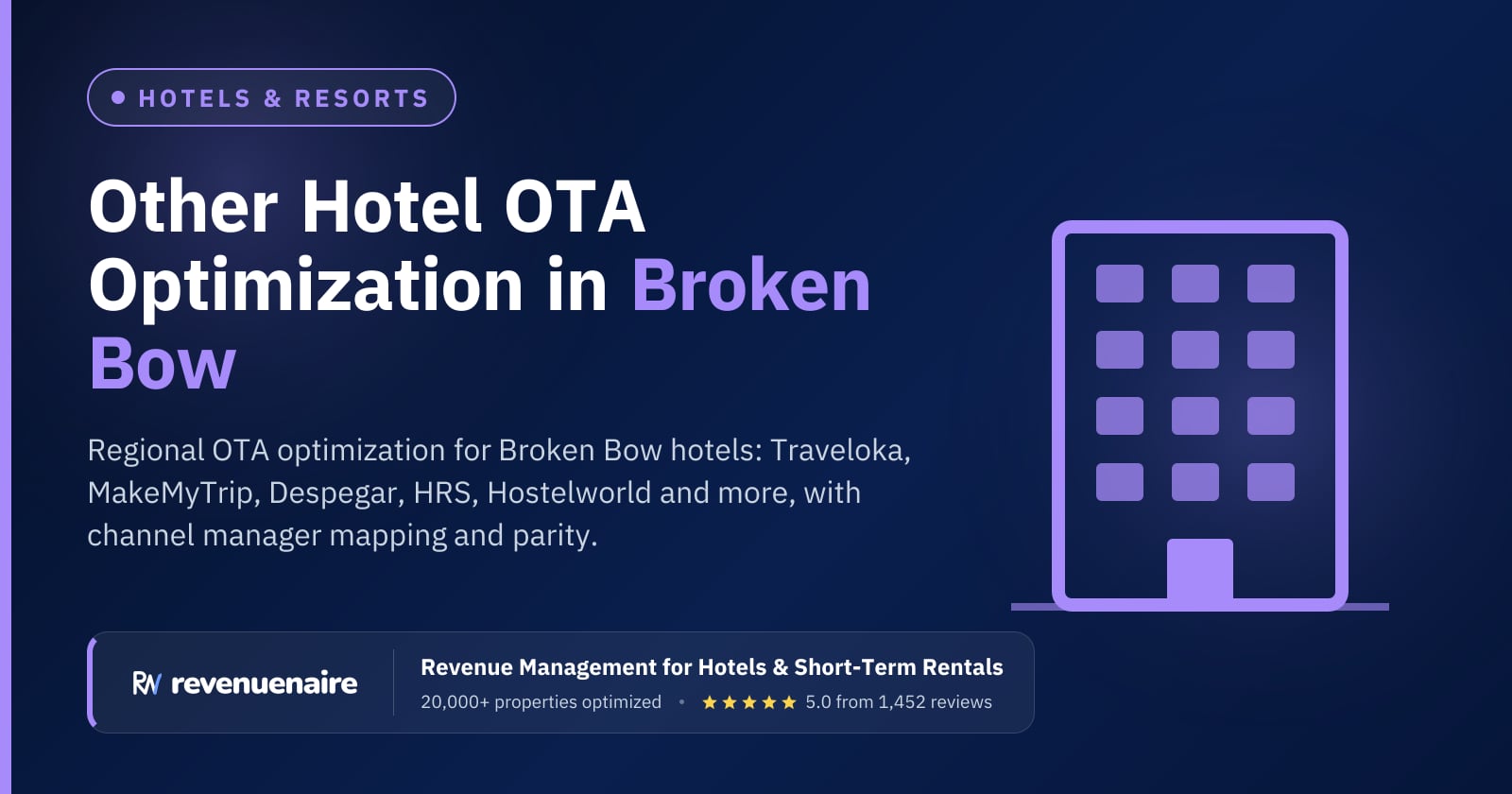 Other Hotel OTA Optimization in Broken Bow & Beavers Bend, United States