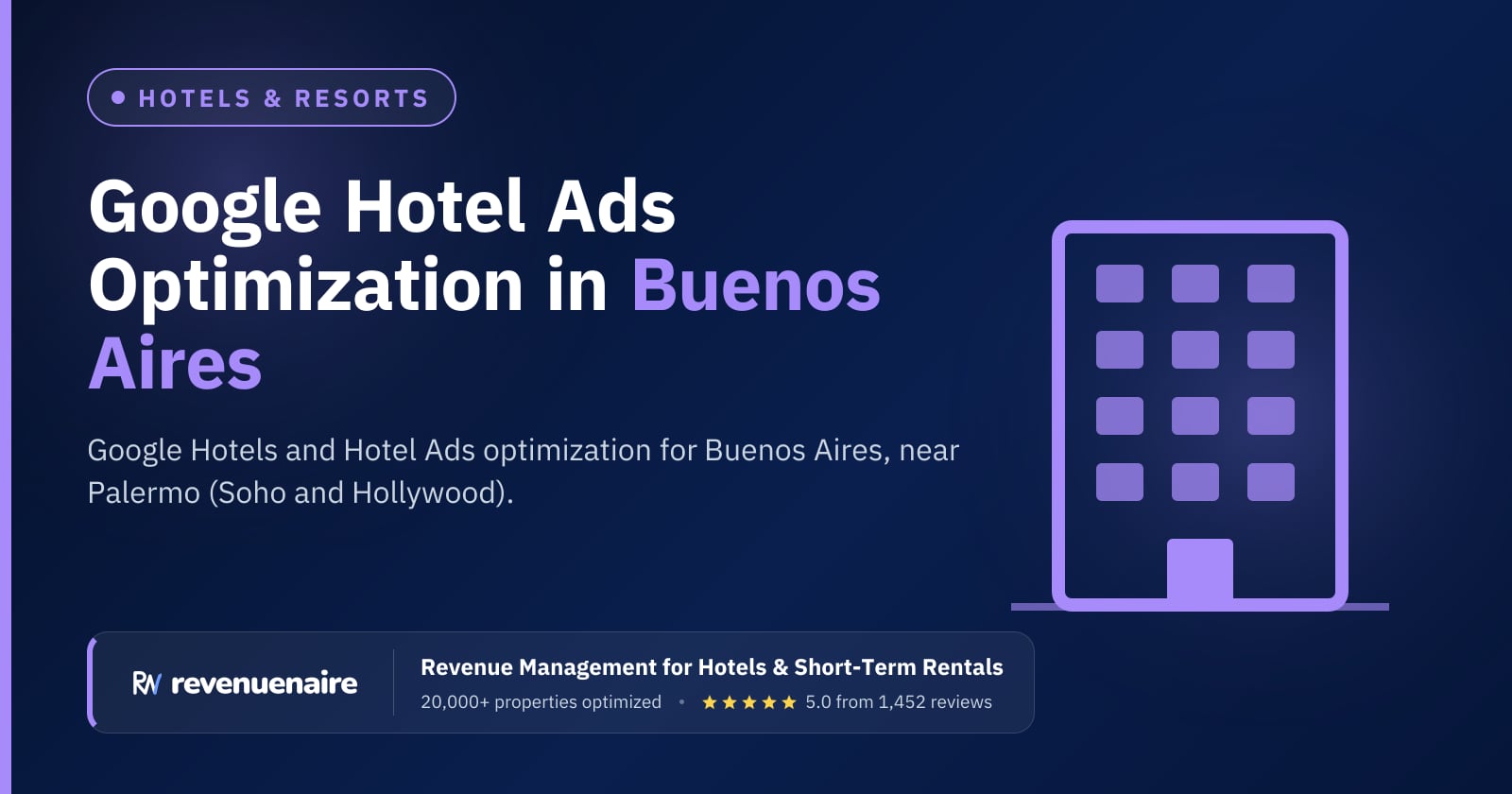 Google Hotel Ads Optimization in Buenos Aires, Argentina