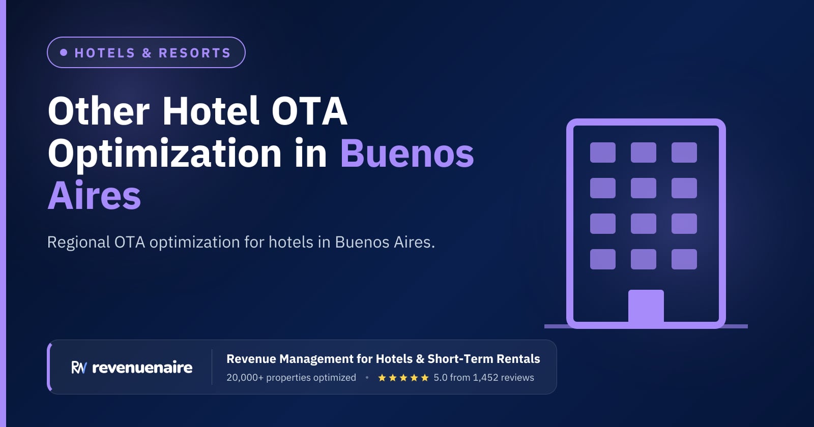 Other Hotel OTA Optimization in Buenos Aires, Argentina