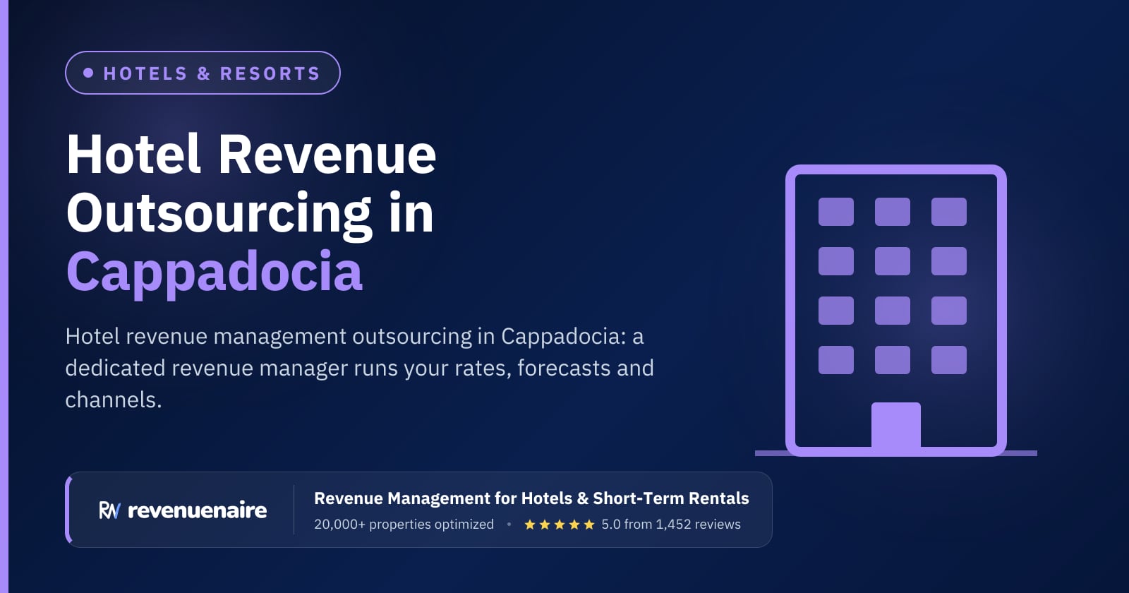 Hotel Revenue Management Outsourcing in Cappadocia, Türkiye