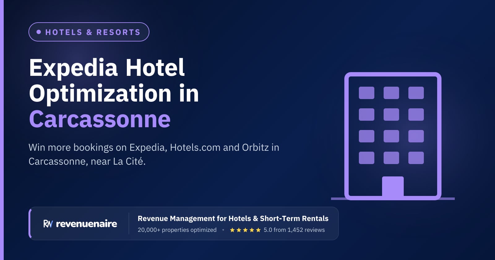 Expedia Optimization for Hotels in Carcassonne & Cathar Country, France