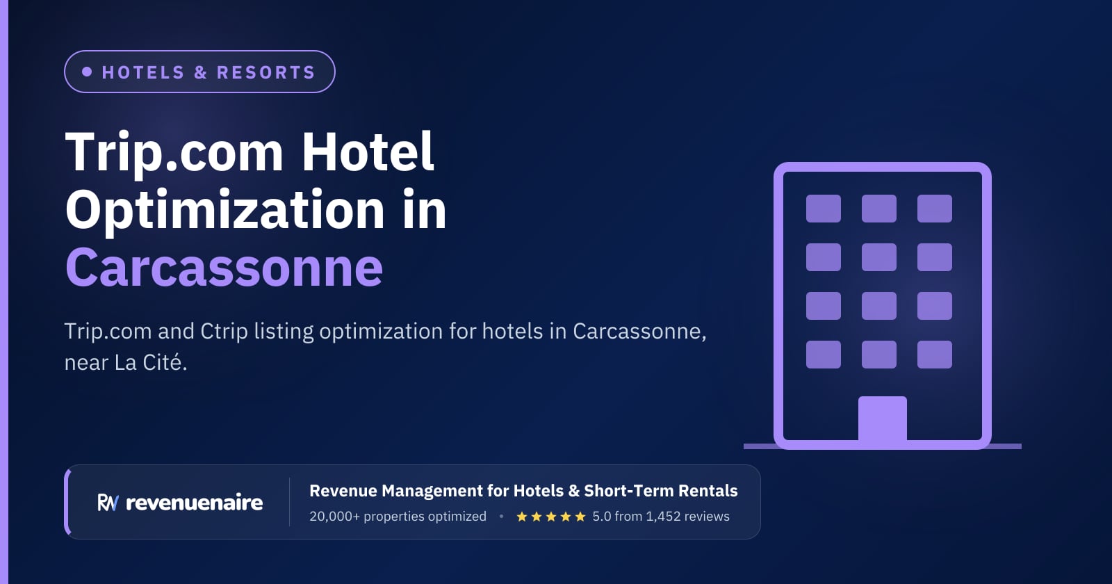 Trip.com Optimization for Hotels in Carcassonne & Cathar Country, France