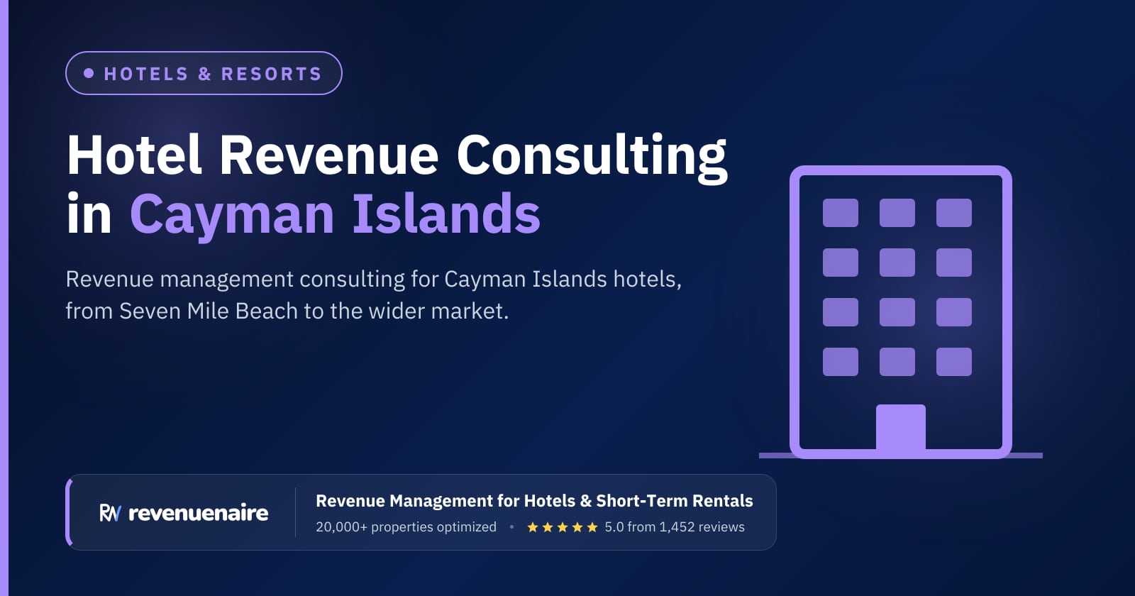Hotel Revenue Management Consulting in Cayman Islands, Cayman Islands