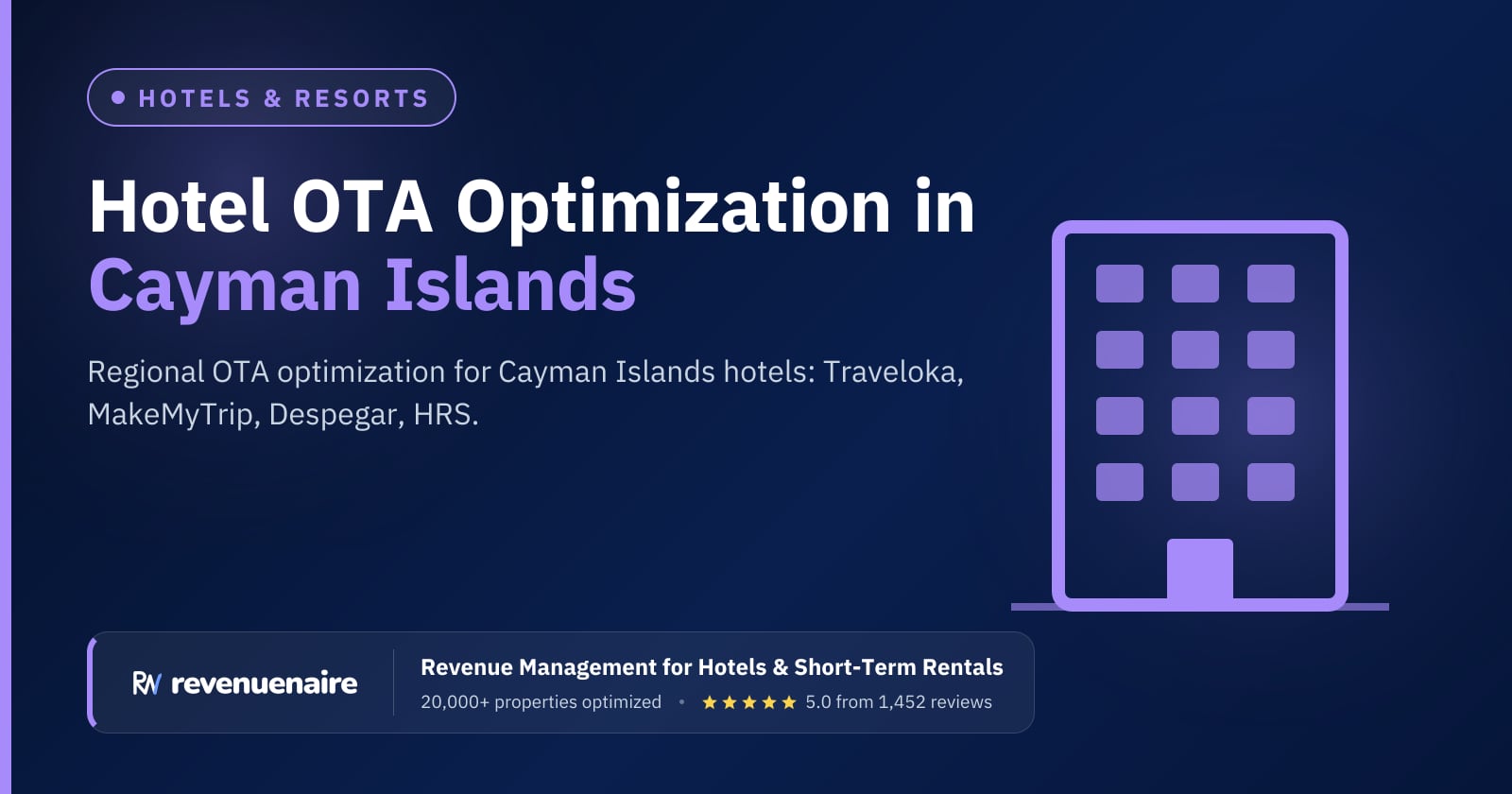 Other Hotel OTA Optimization in Cayman Islands, Cayman Islands