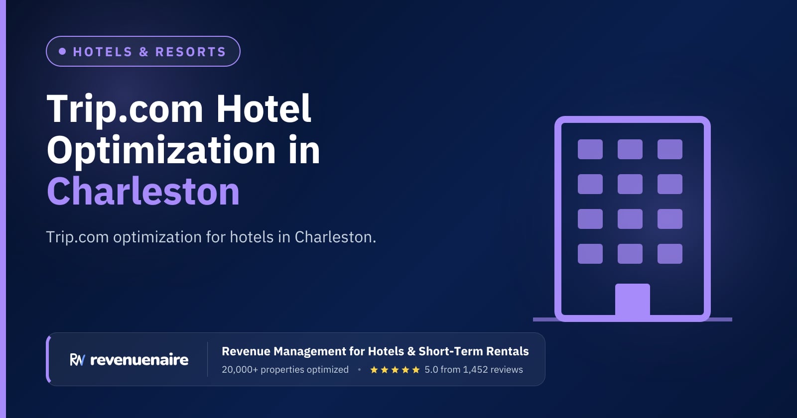Trip.com Optimization for Hotels in Charleston, United States